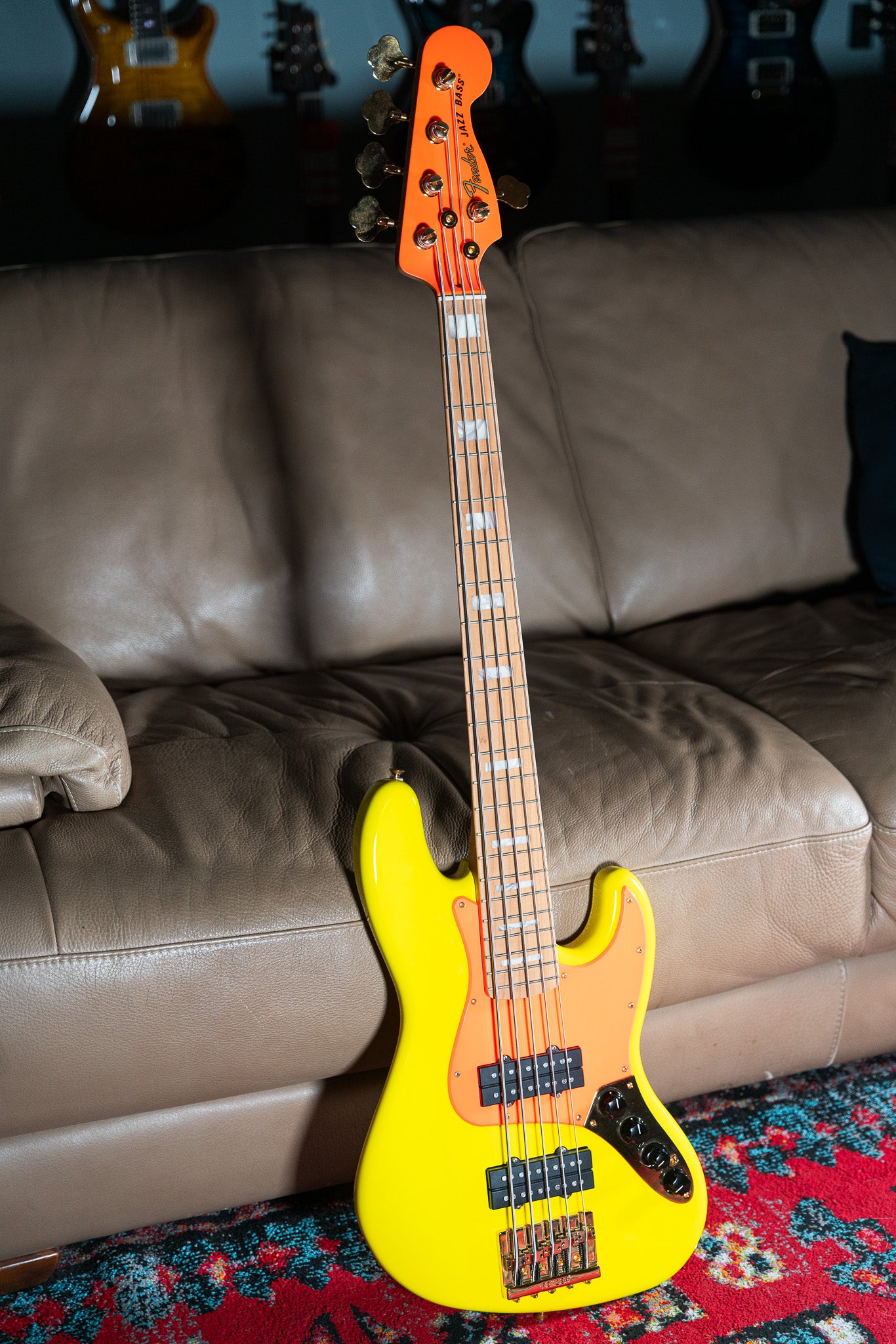 MonoNeon Jazz Bass® V Maple Fingerboard Neon Yellow Pre-Owned