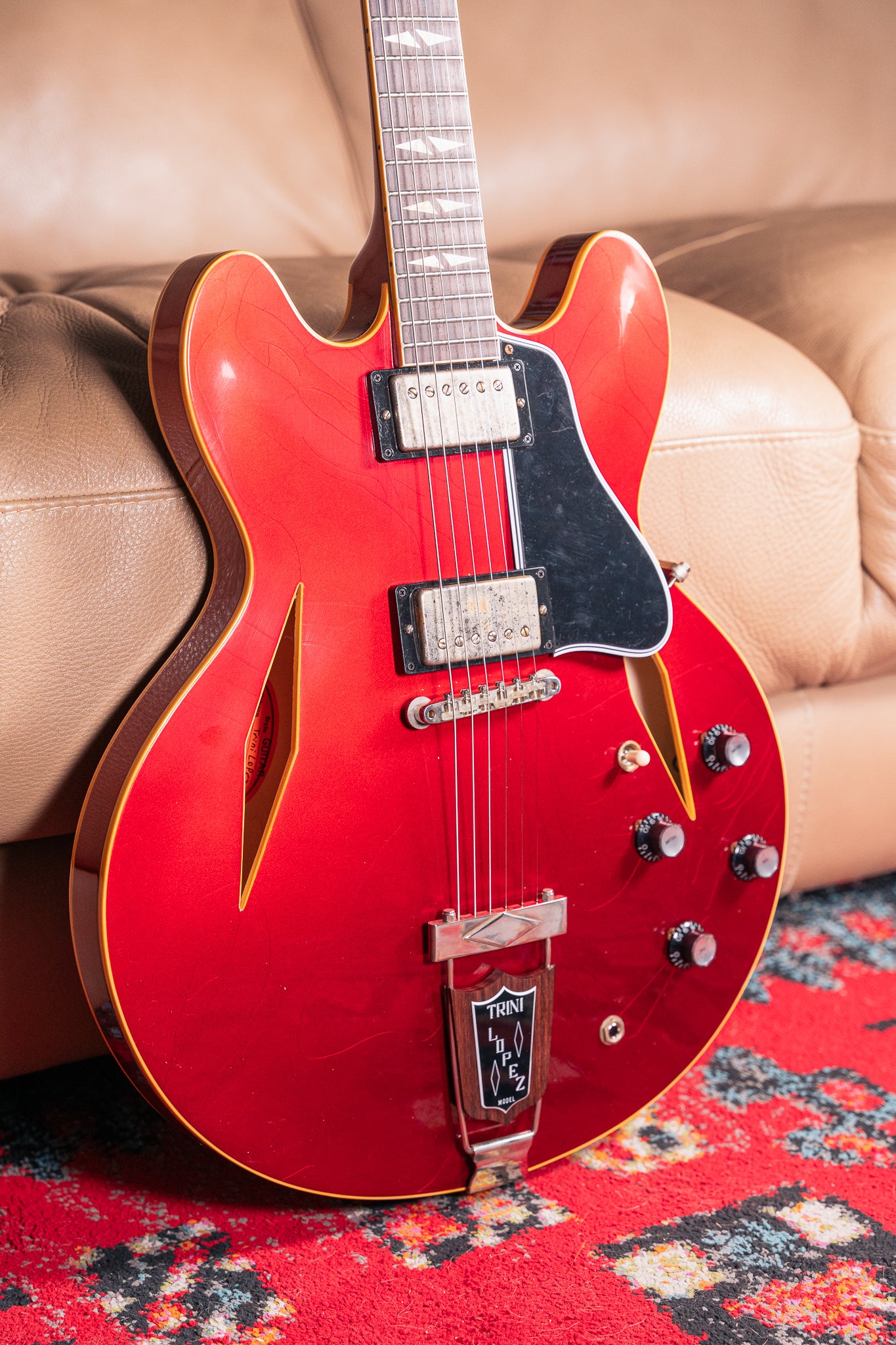 Gibson Custom '64 Trini Lopez Ultra Light Aged in Sparkling Burgundy