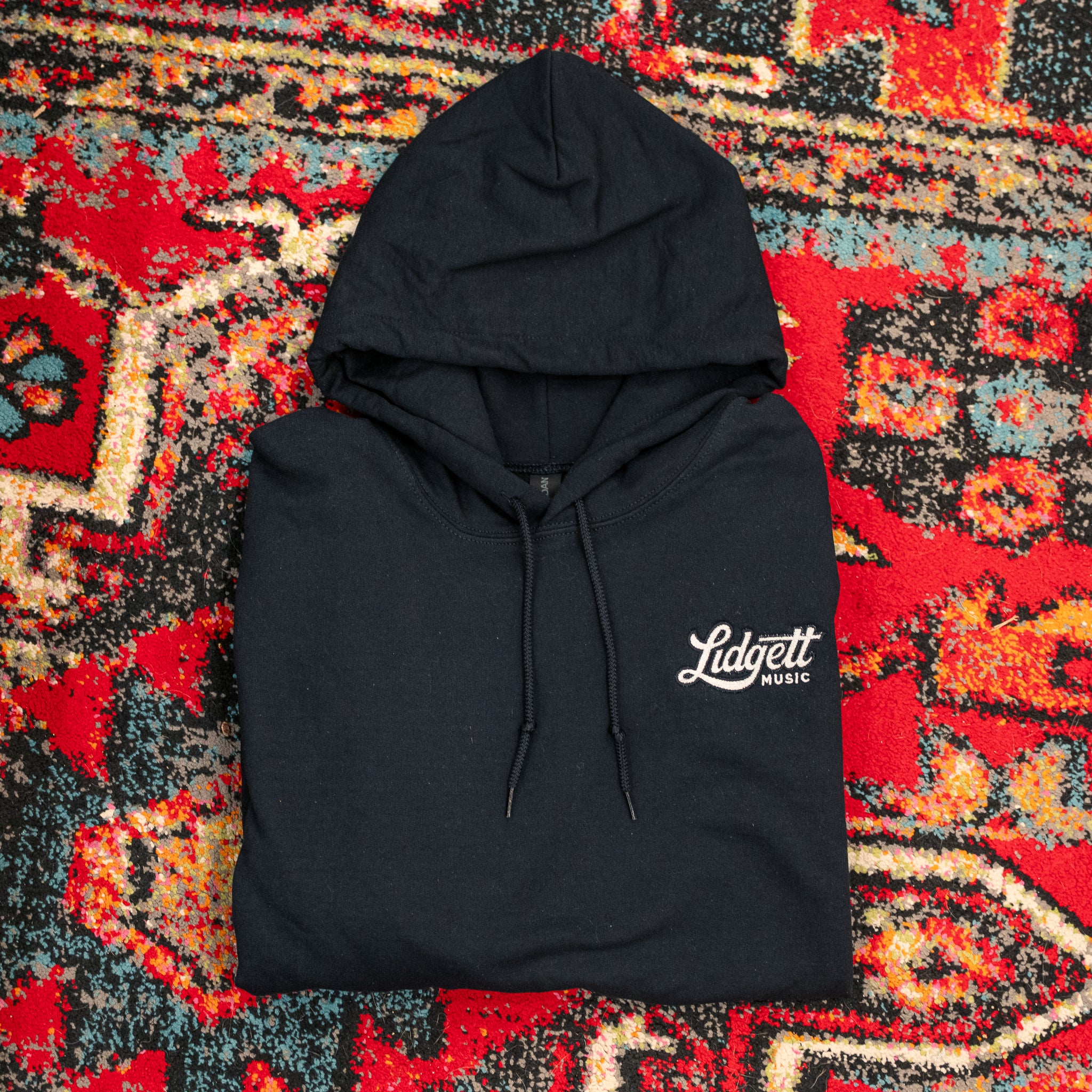 Lidgett Music Black Hooded Sweatshirt w/ Small Logo