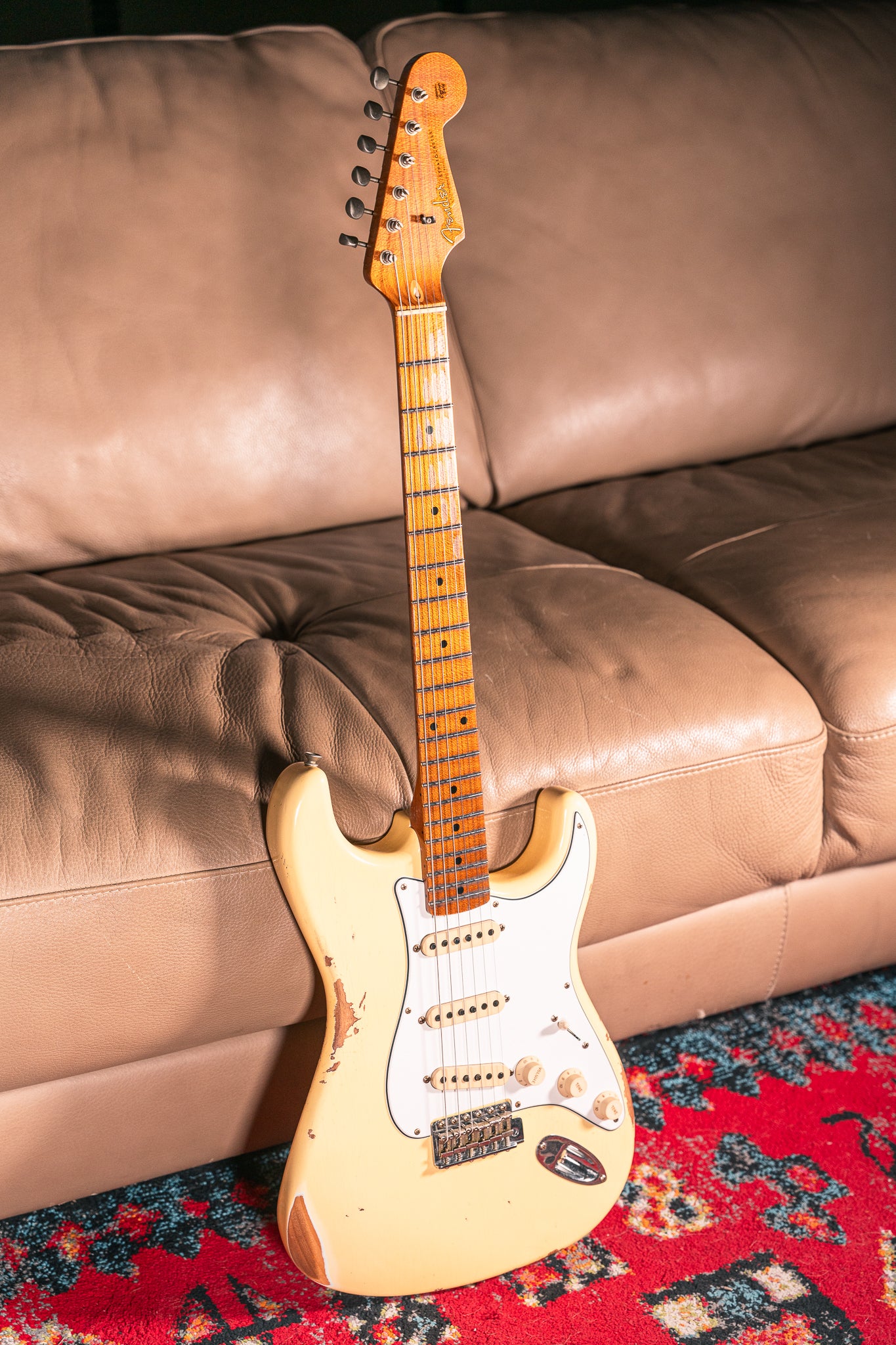 Fender Custom Shop Empire Custom '59 Transition Stratocaster Relic in Aged Vintage White, Pre-Owned