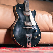 Collings 470 JL in Antiqued Black - Fixed Tailpiece