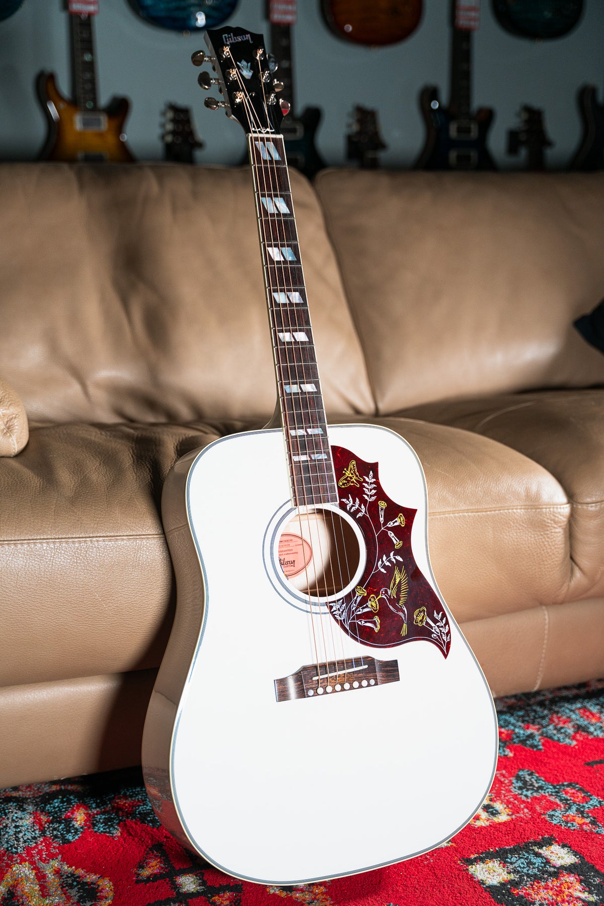 Gibson Hummingbird Maple Alpine White Gloss, Nickel Hardware, L.R. Baggs VTC Pre-Owned