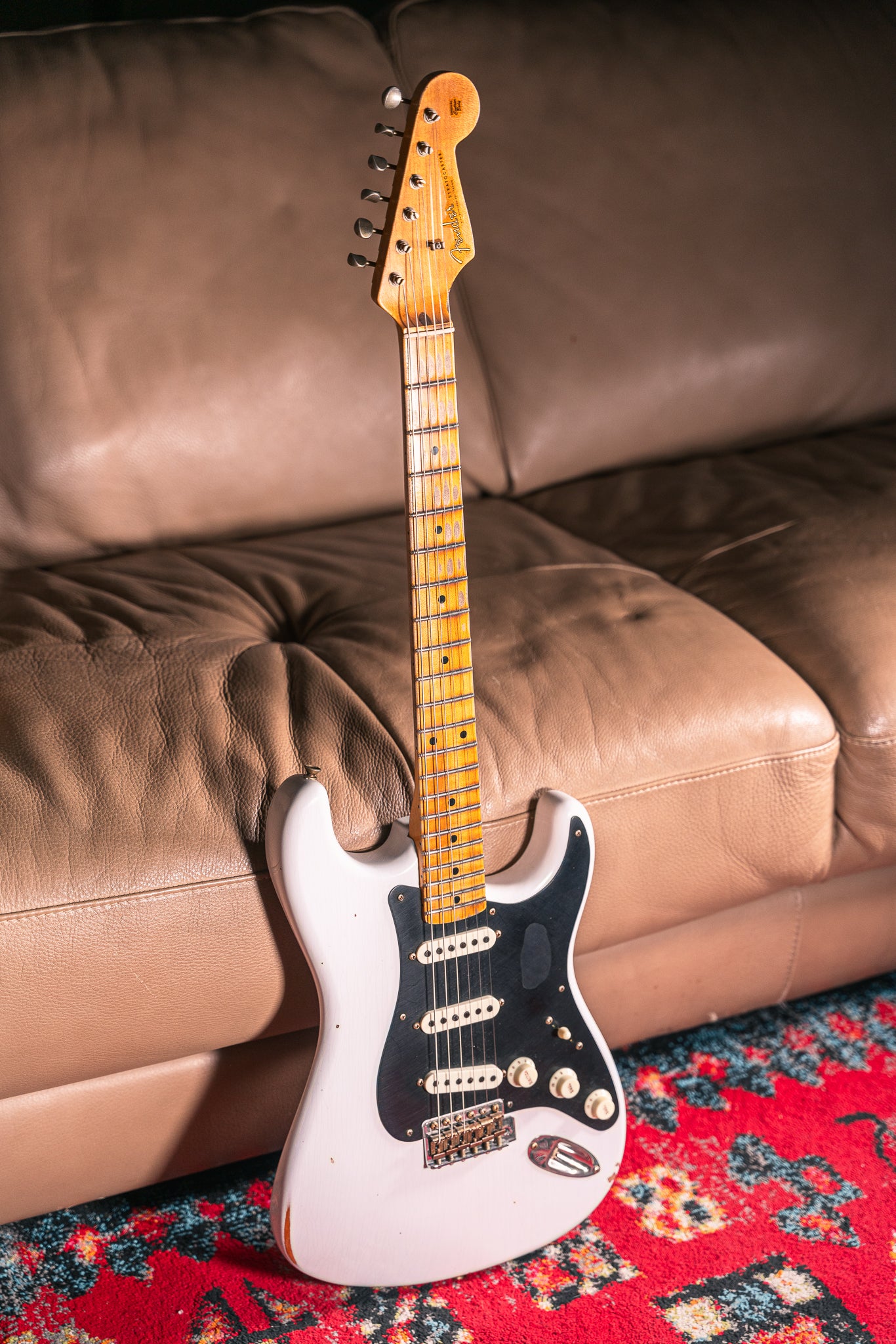 Fender Custom Shop Ancho Poblano Stratocaster Relic in Opaque White Blonde