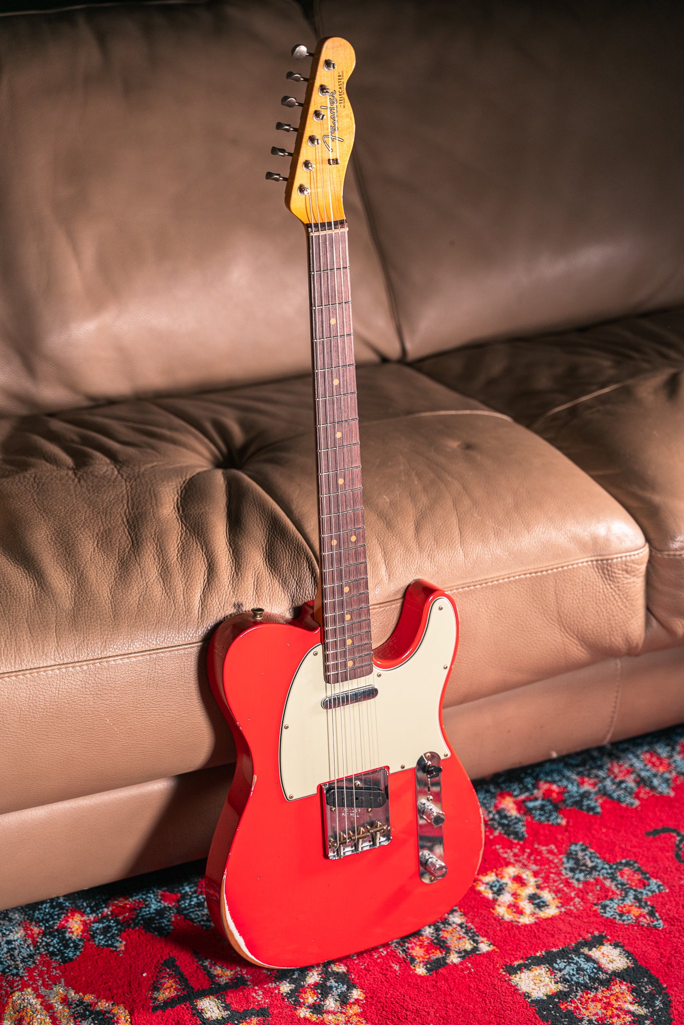 Fender Custom Shop '63 Telecaster Relic in Fiesta Red – Lidgett Music