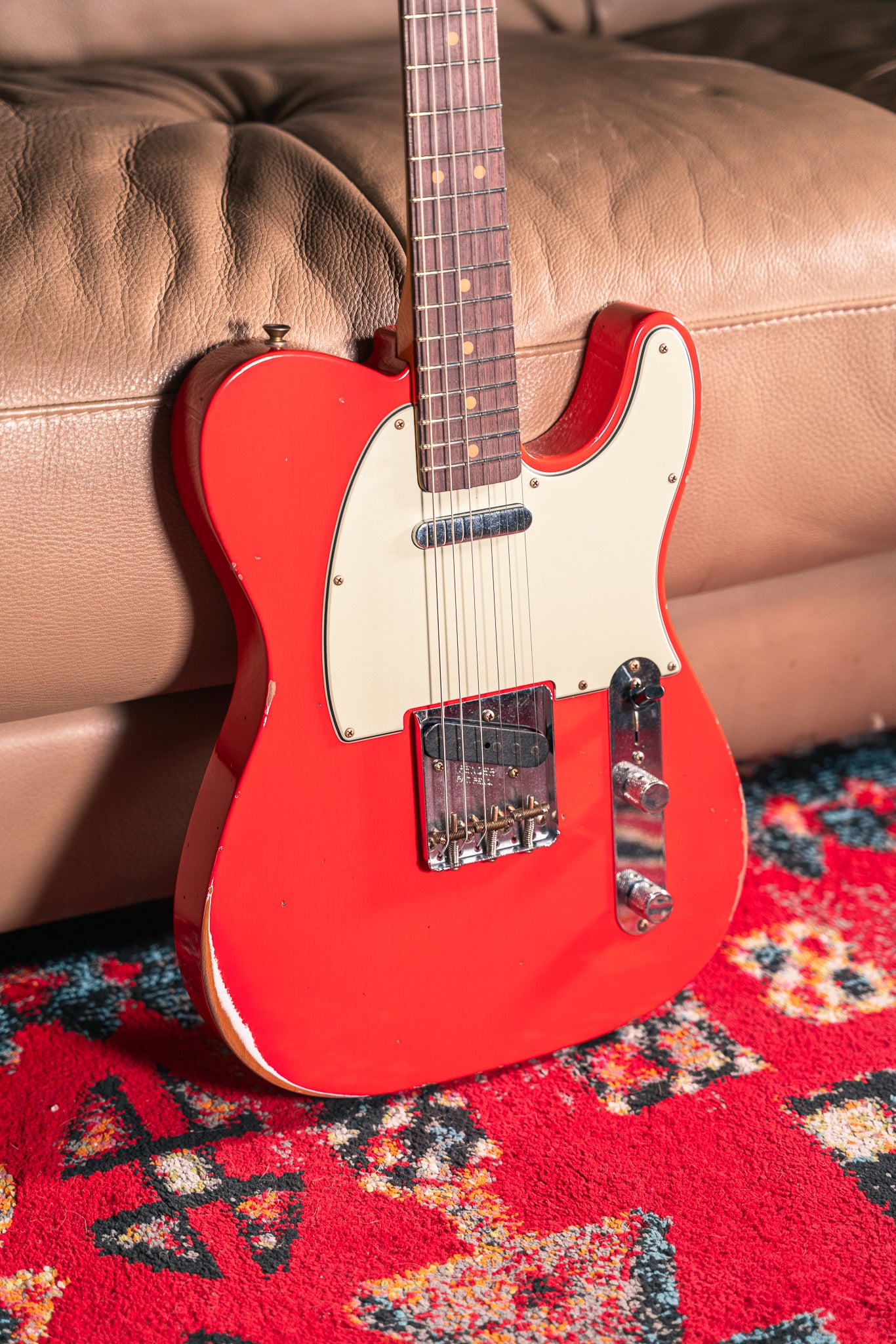 Fender Custom Shop '63 Telecaster Relic in Fiesta Red – Lidgett Music