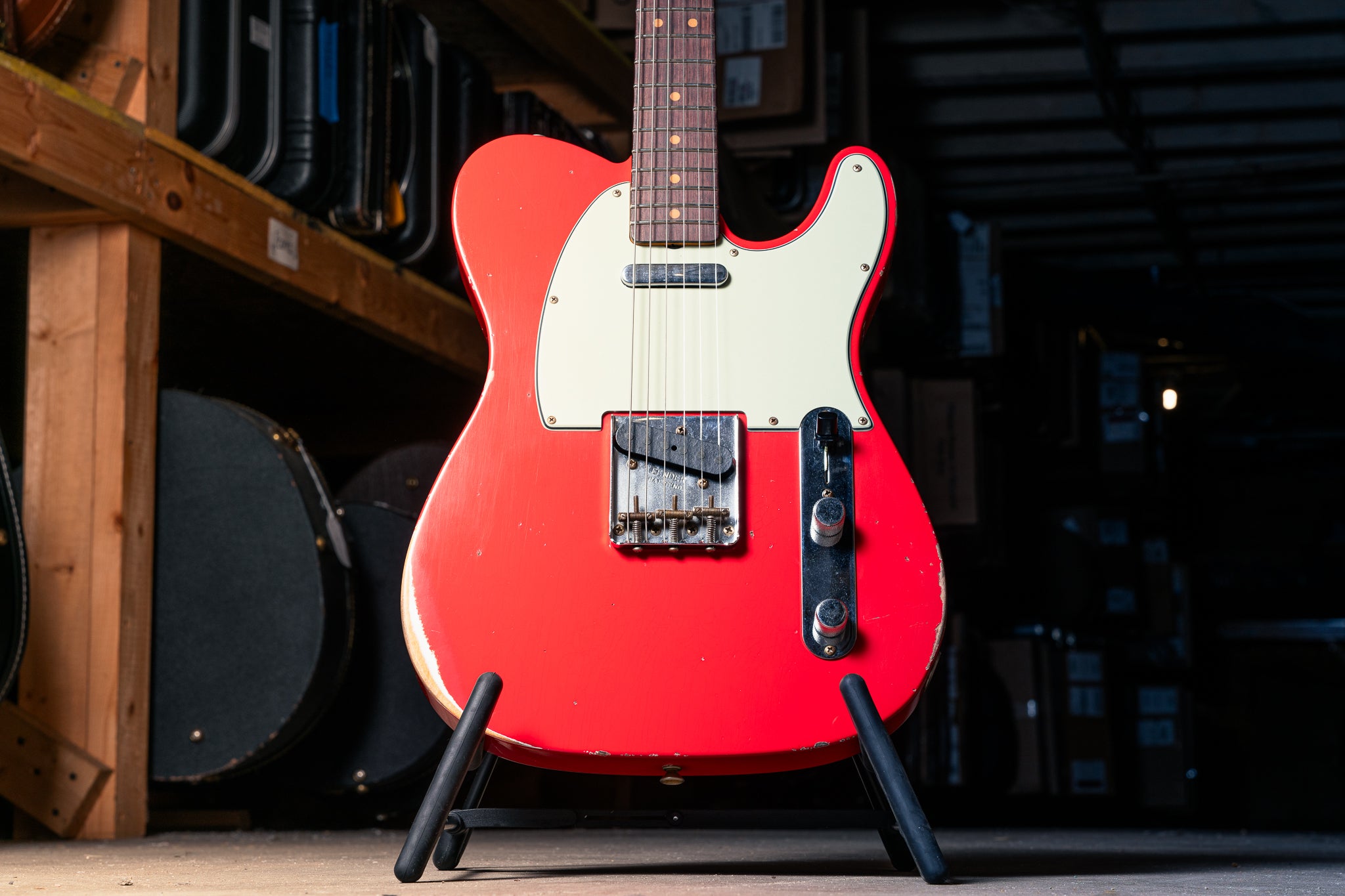 Fender Custom Shop '63 Telecaster Relic in Fiesta Red – Lidgett Music