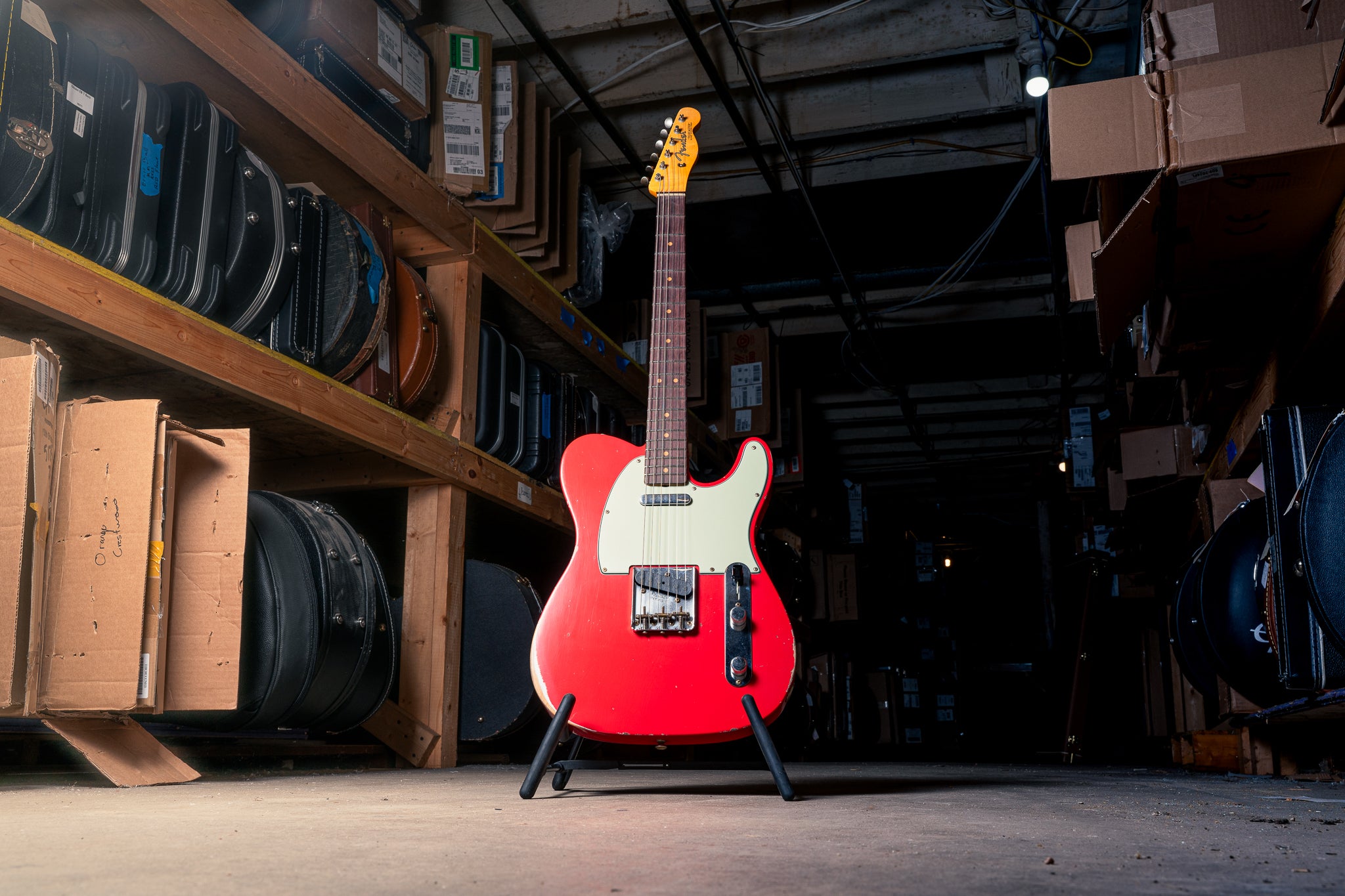 Fender Custom Shop '63 Telecaster Relic in Fiesta Red – Lidgett Music
