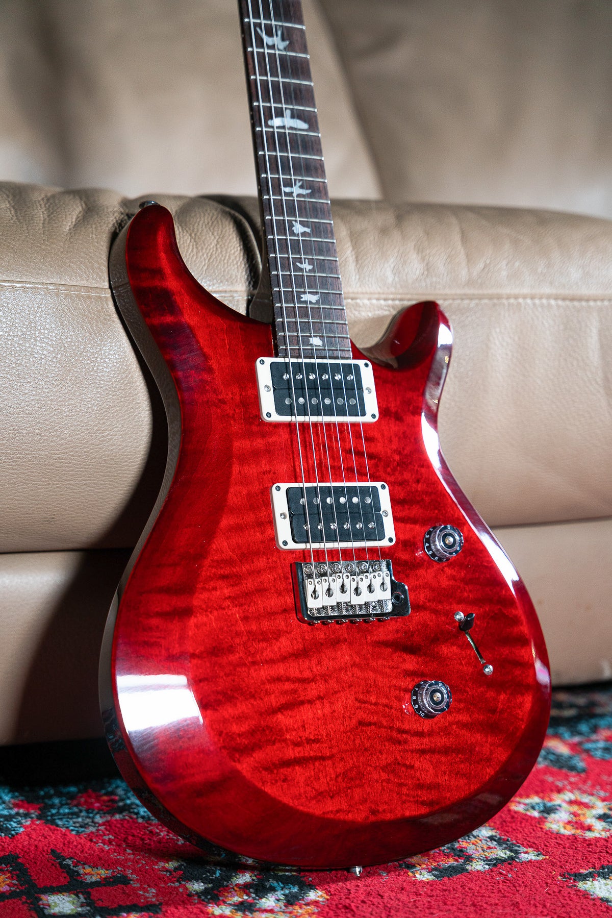 PRS 10th Anniversary S2 Custom 24 LTD in Fire Red Burst