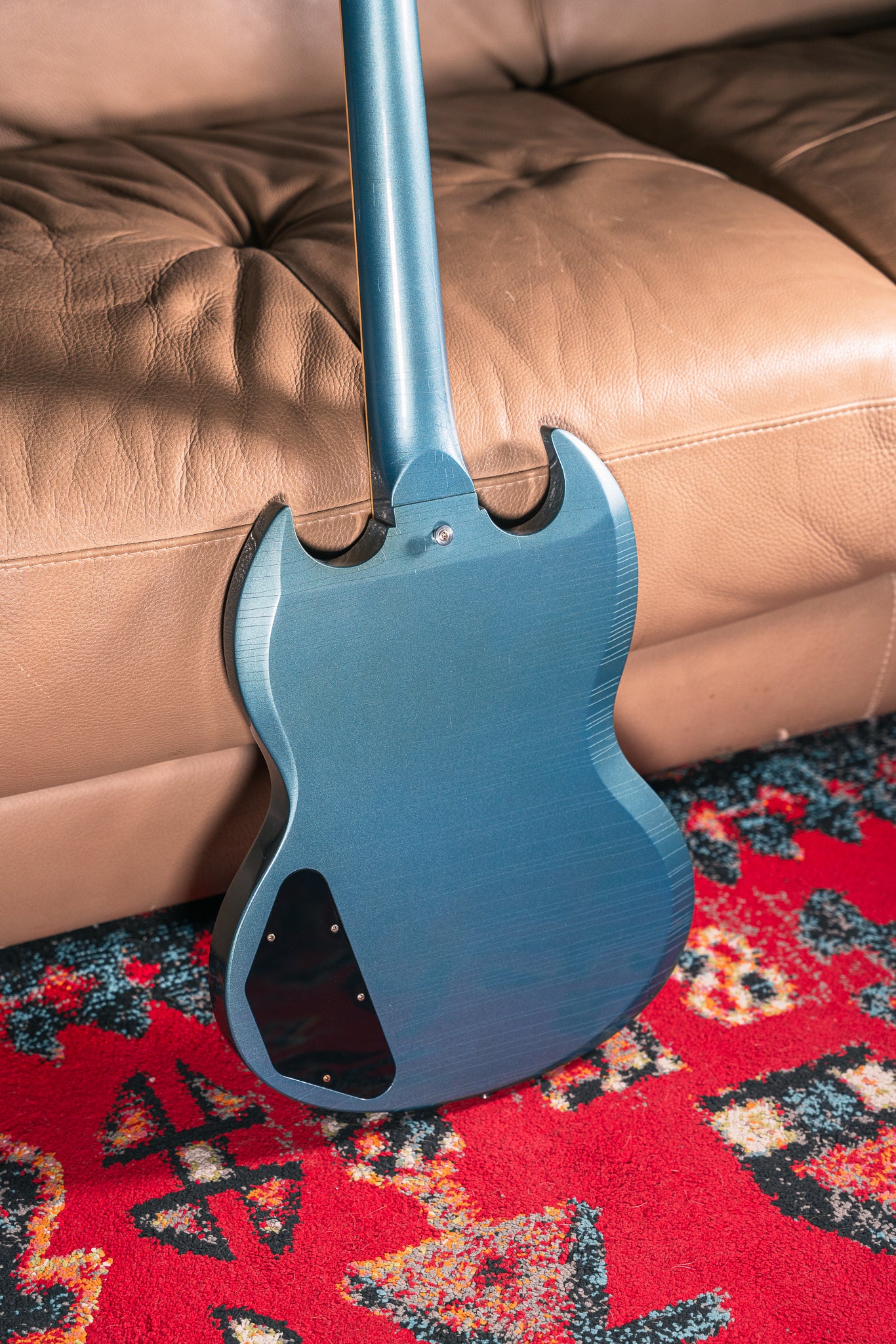 Gibson Custom Ultra Light Aged '64 SG Standard w/ Maestro Vibrola in Pelham Blue