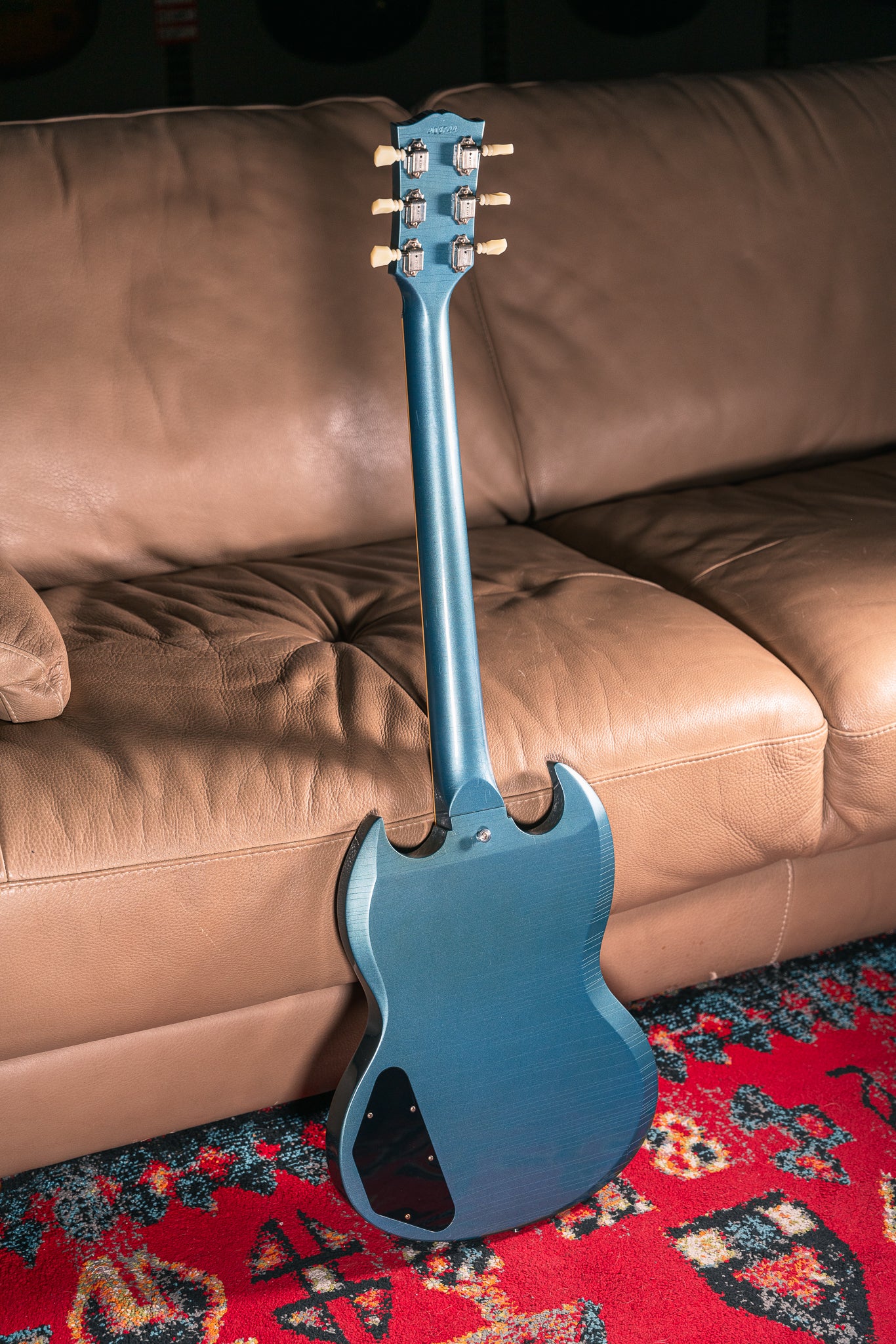 Gibson Custom Ultra Light Aged '64 SG Standard w/ Maestro Vibrola in Pelham Blue