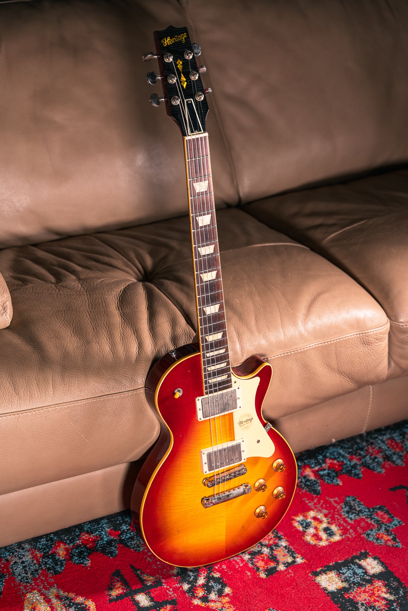 Heritage Custom Shop Core Collection H-150 Plain Top Artisan Aged in Dark Cherry Sunburst, Pre-Owned