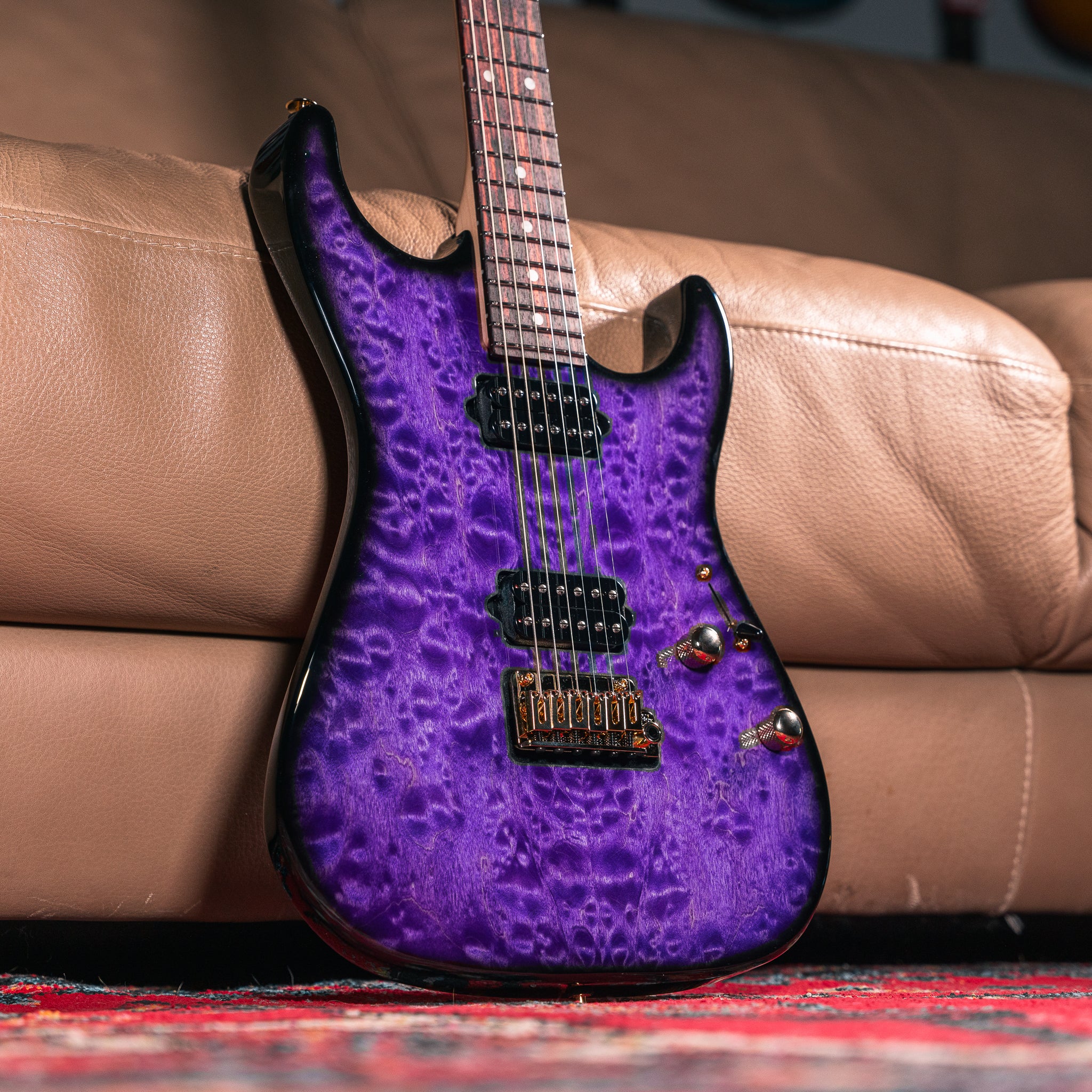 Suhr LTD Standard Thin Burst in Transparent Purple