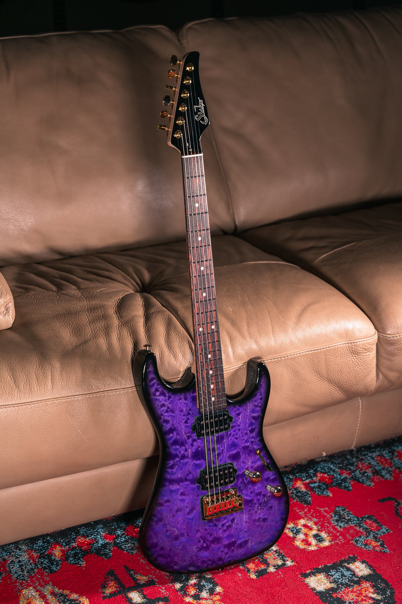 Suhr LTD Standard Thin Burst in Transparent Purple