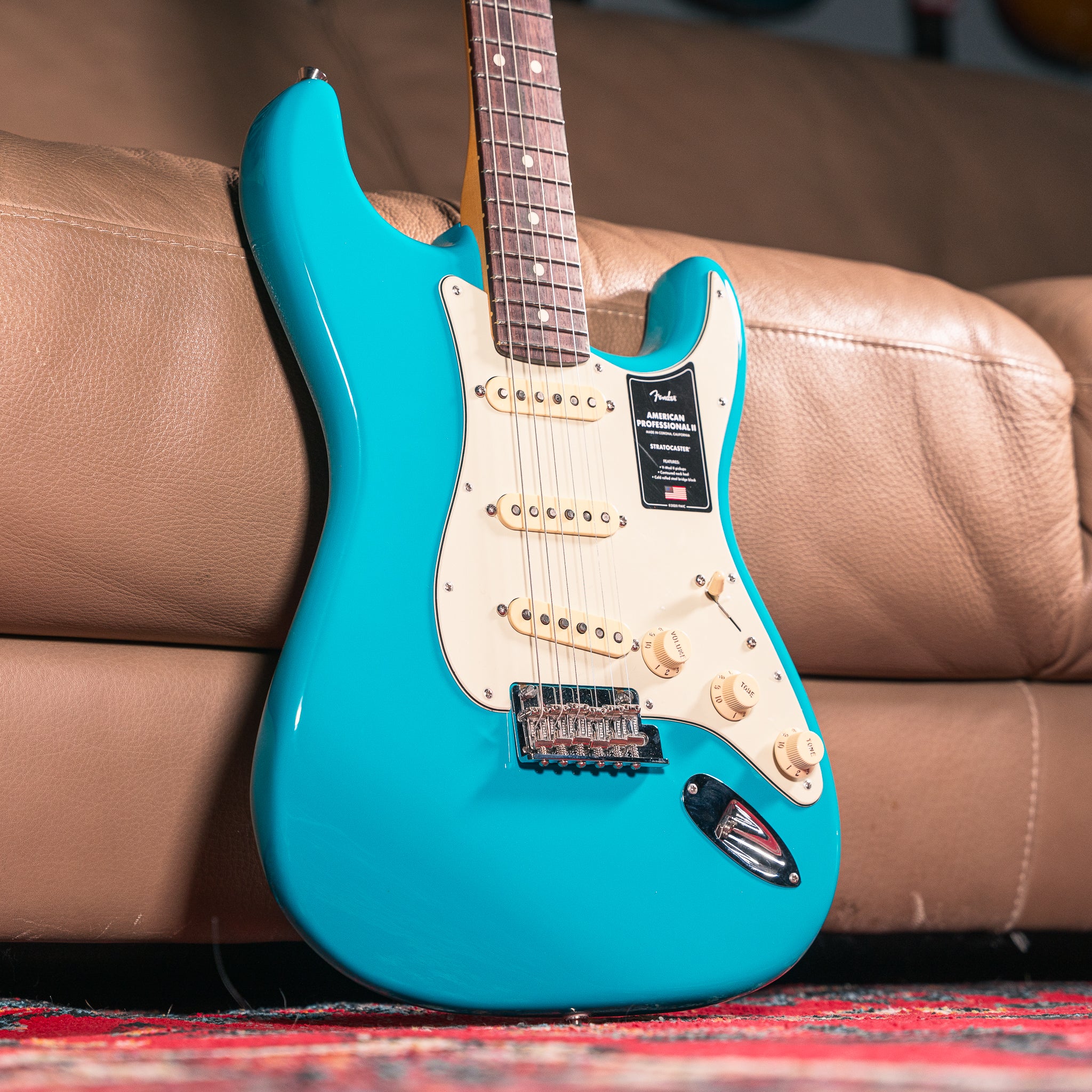 Fender - 2022 - American Professional II Stratocaster in Miami Blue, NOS