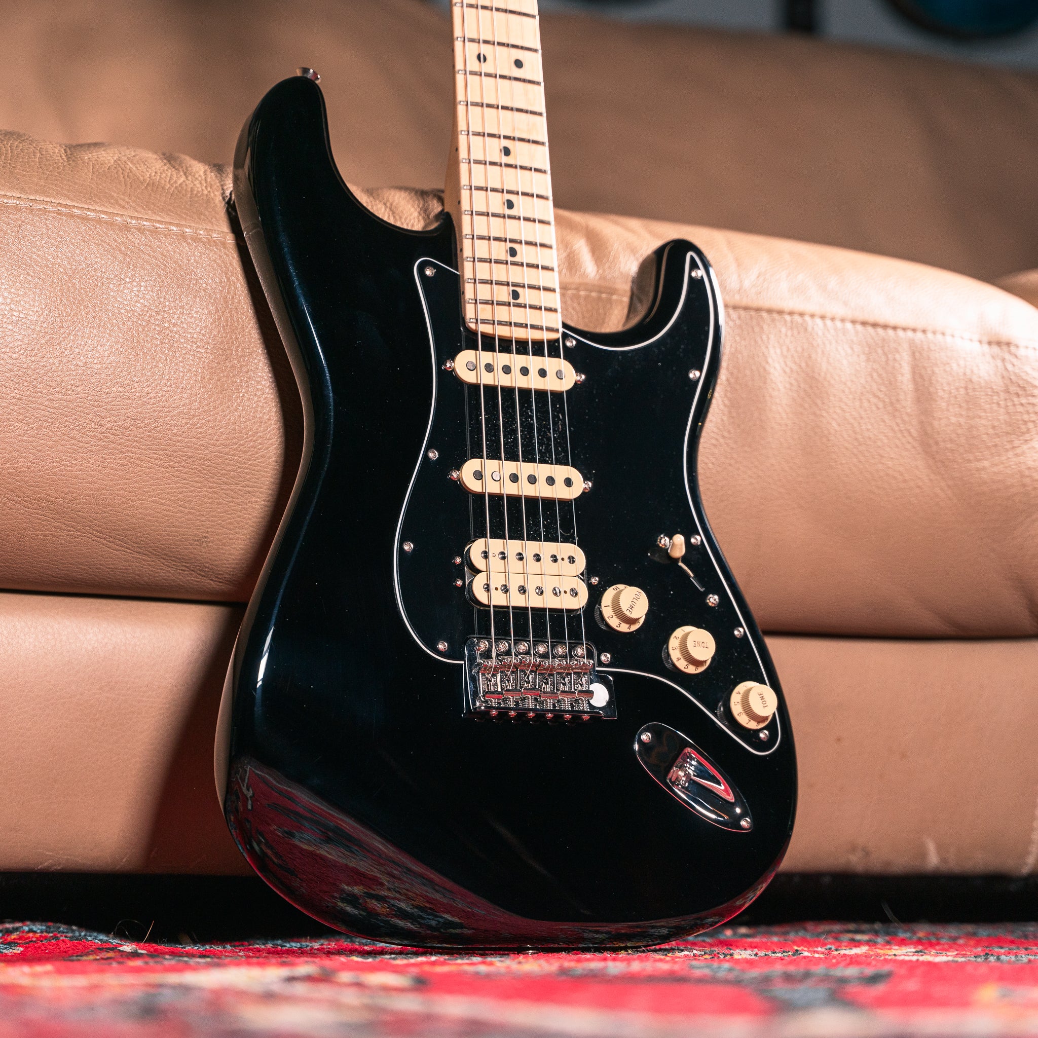 Fender American Performer Stratocaster HSS in Black, Pre-Owned