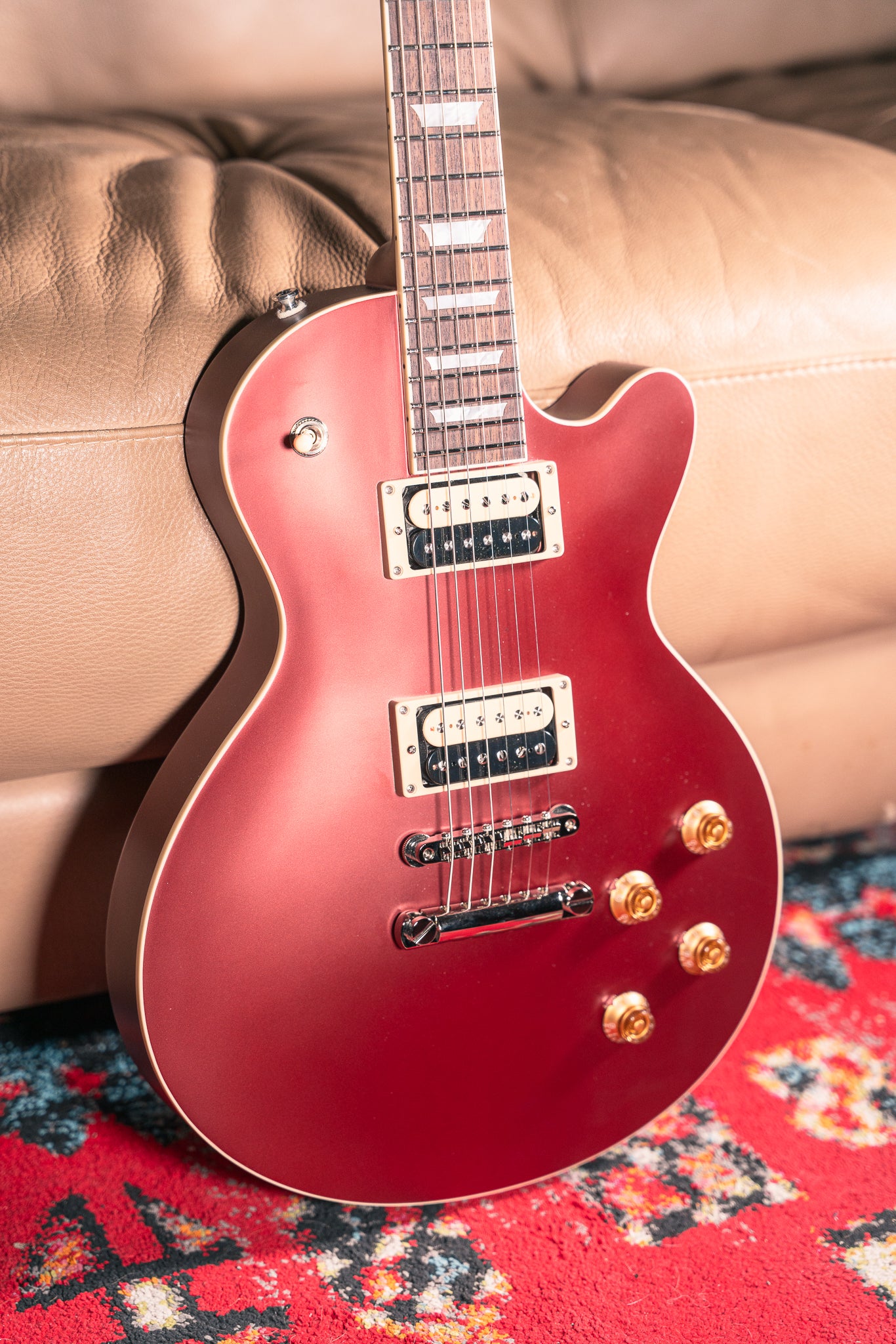 Eastman SB59 Vintage Satin Burgundy Red