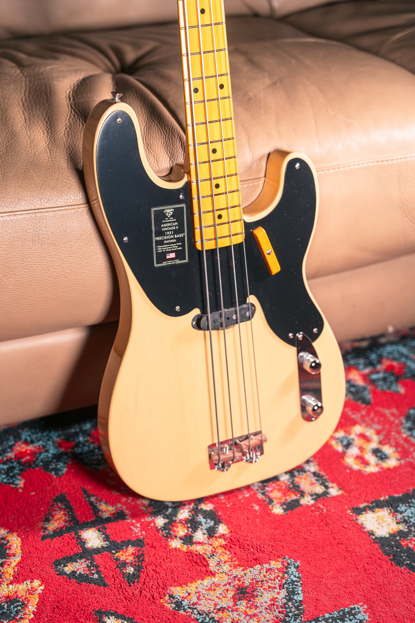Fender 75th Anniversary American Vintage II '51 Precision Bass in Butterscotch Blonde