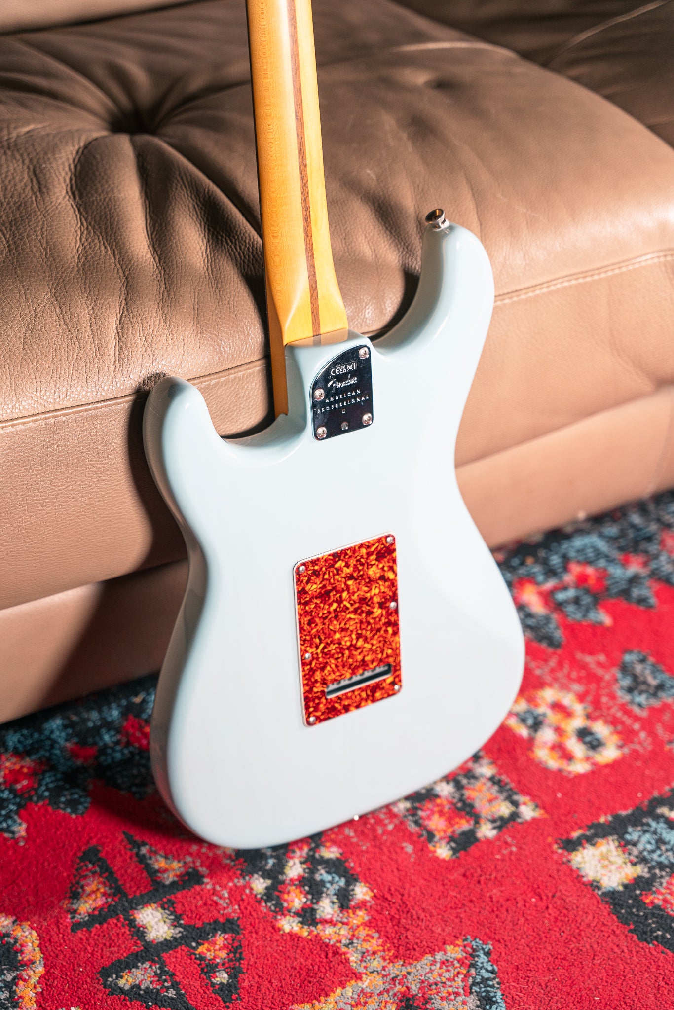 Fender LTD American Professional II Stratocaster Thinline in Transparent Daphne Blue