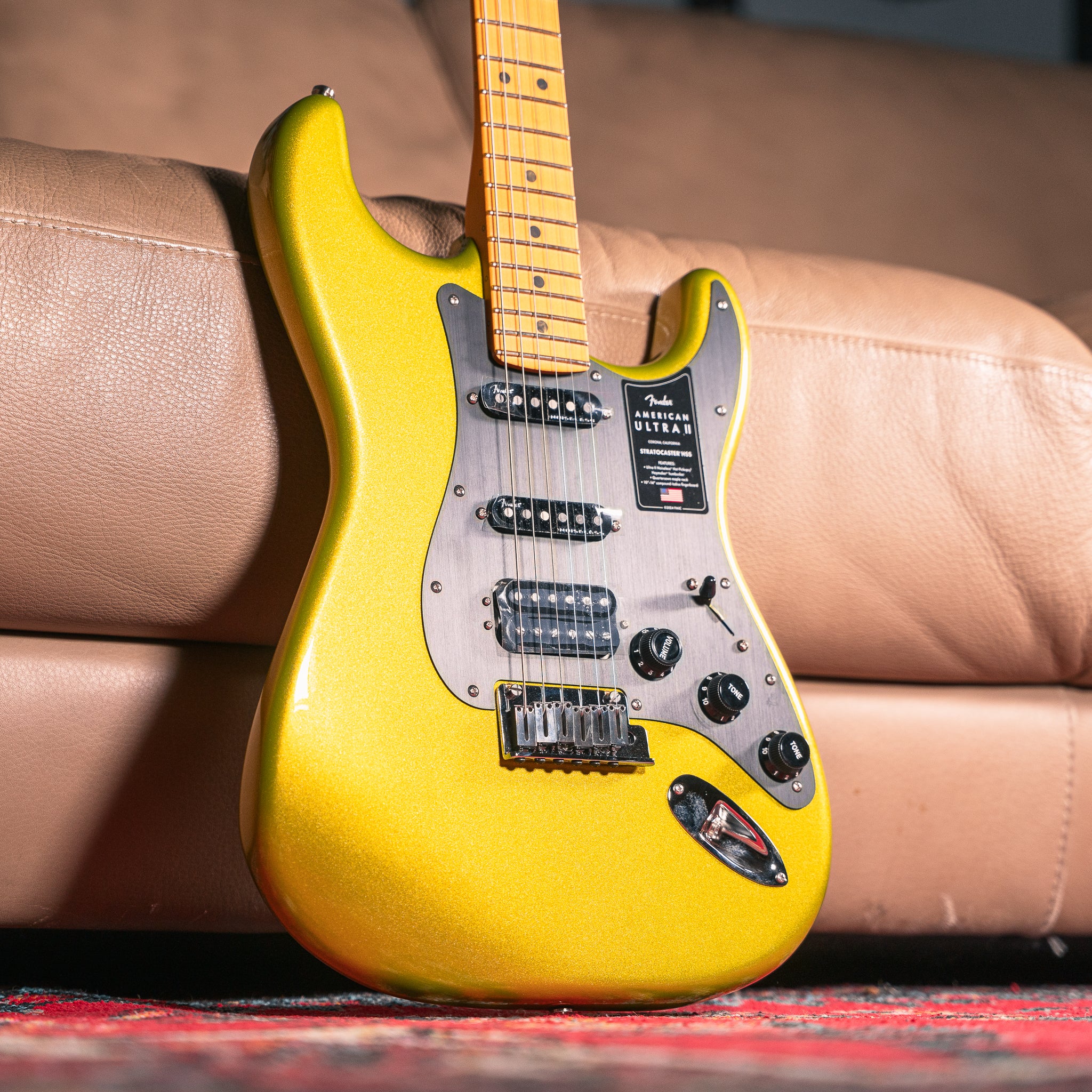 Fender American Ultra II Stratocaster HSS in Solar Flare