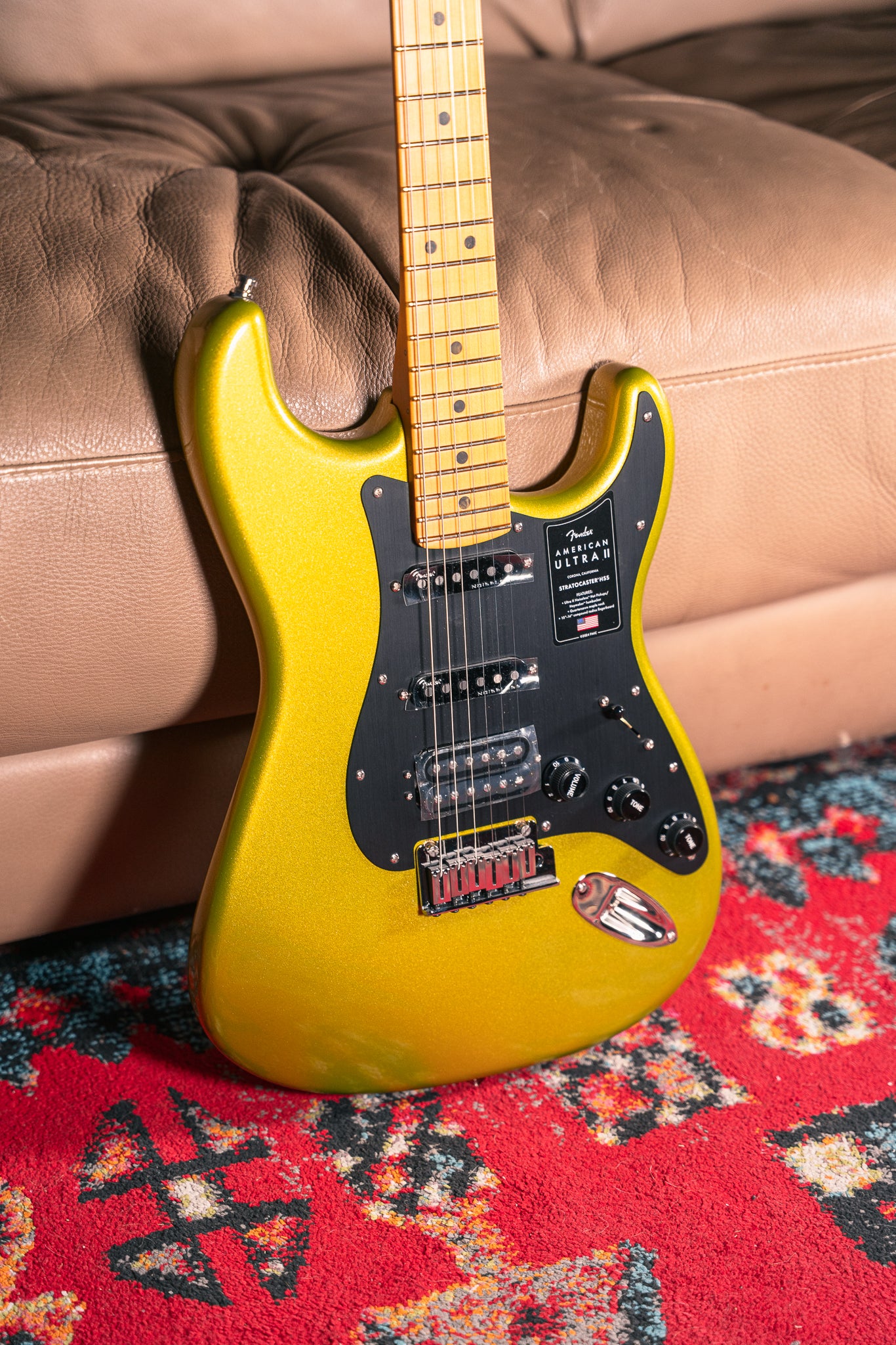 Fender American Ultra II Stratocaster HSS in Solar Flare