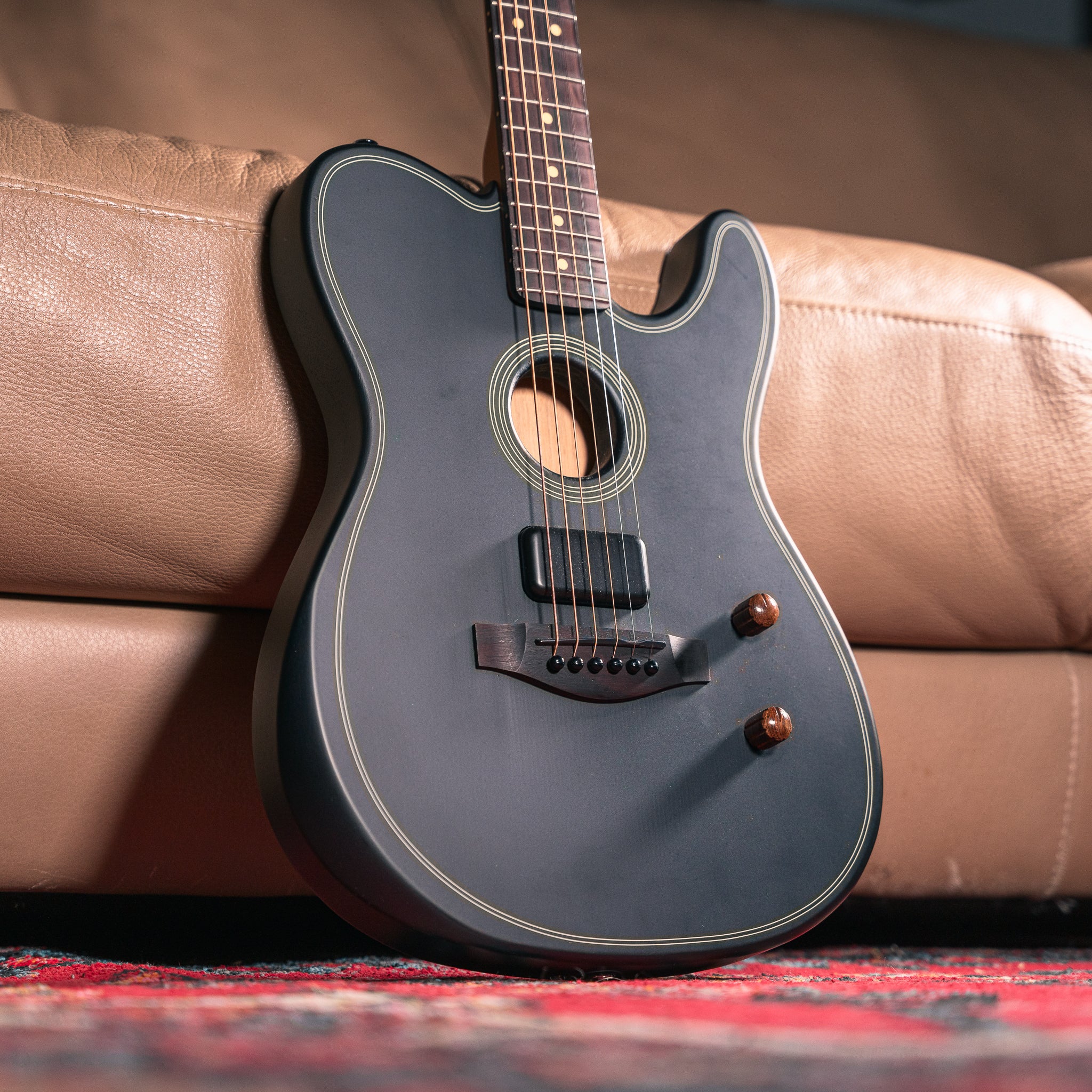 Fender Acoustasonic Standard Telecaster in Black, Pre-Owned