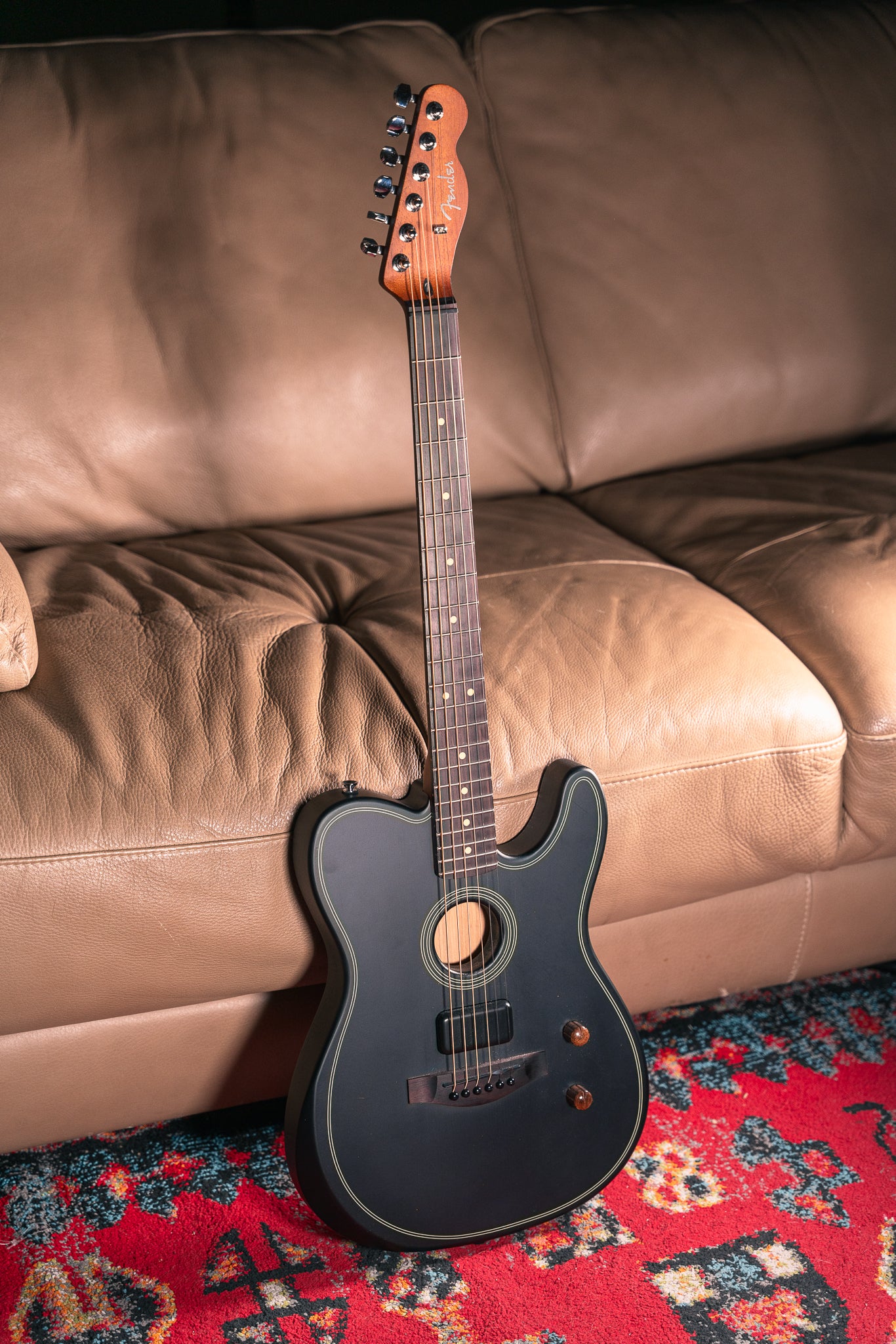 Fender Acoustasonic Standard Telecaster in Black, Pre-Owned