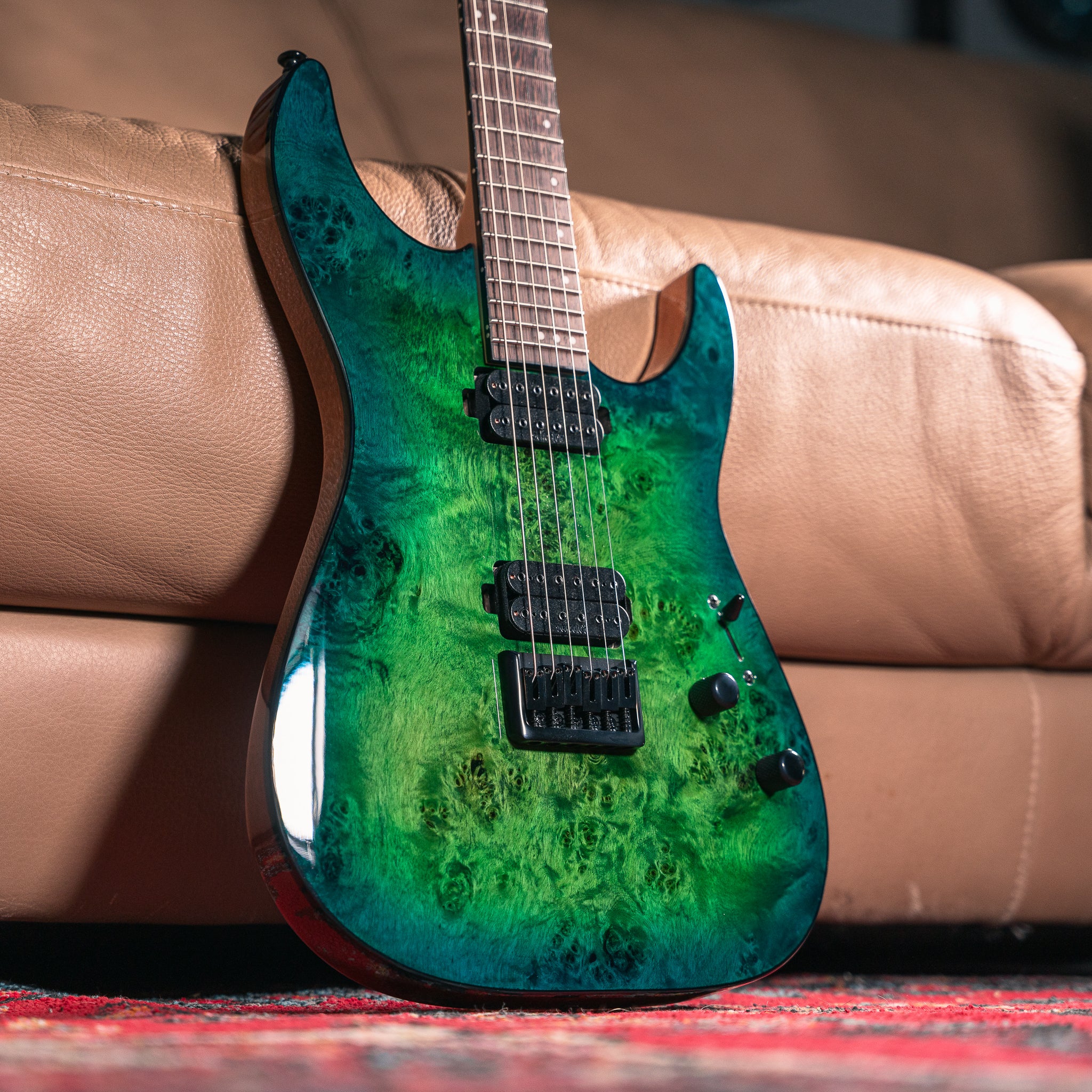 Schecter C-6 Pro in Aqua Burst