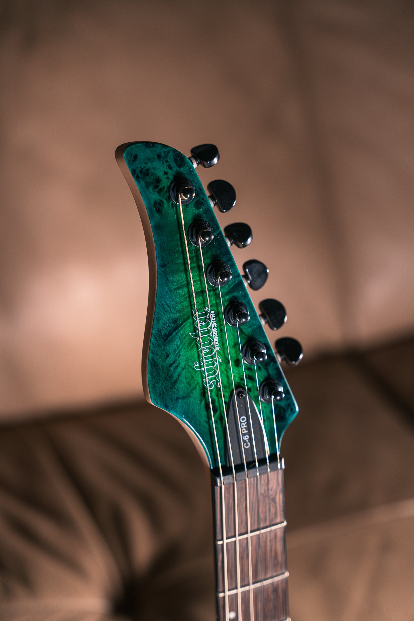 Schecter C-6 Pro in Aqua Burst