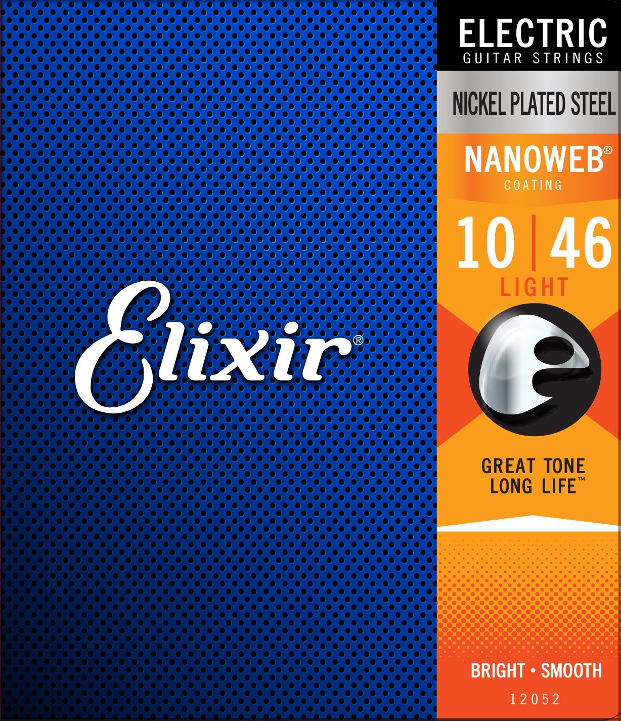 Elixir Nanoweb Coated Electric Guitar Strings Light (10-46)