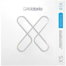 D'Addario 12-53 Light XS 80/20 Bronze Coated Acoustic Guitar Strings XSAPB1253