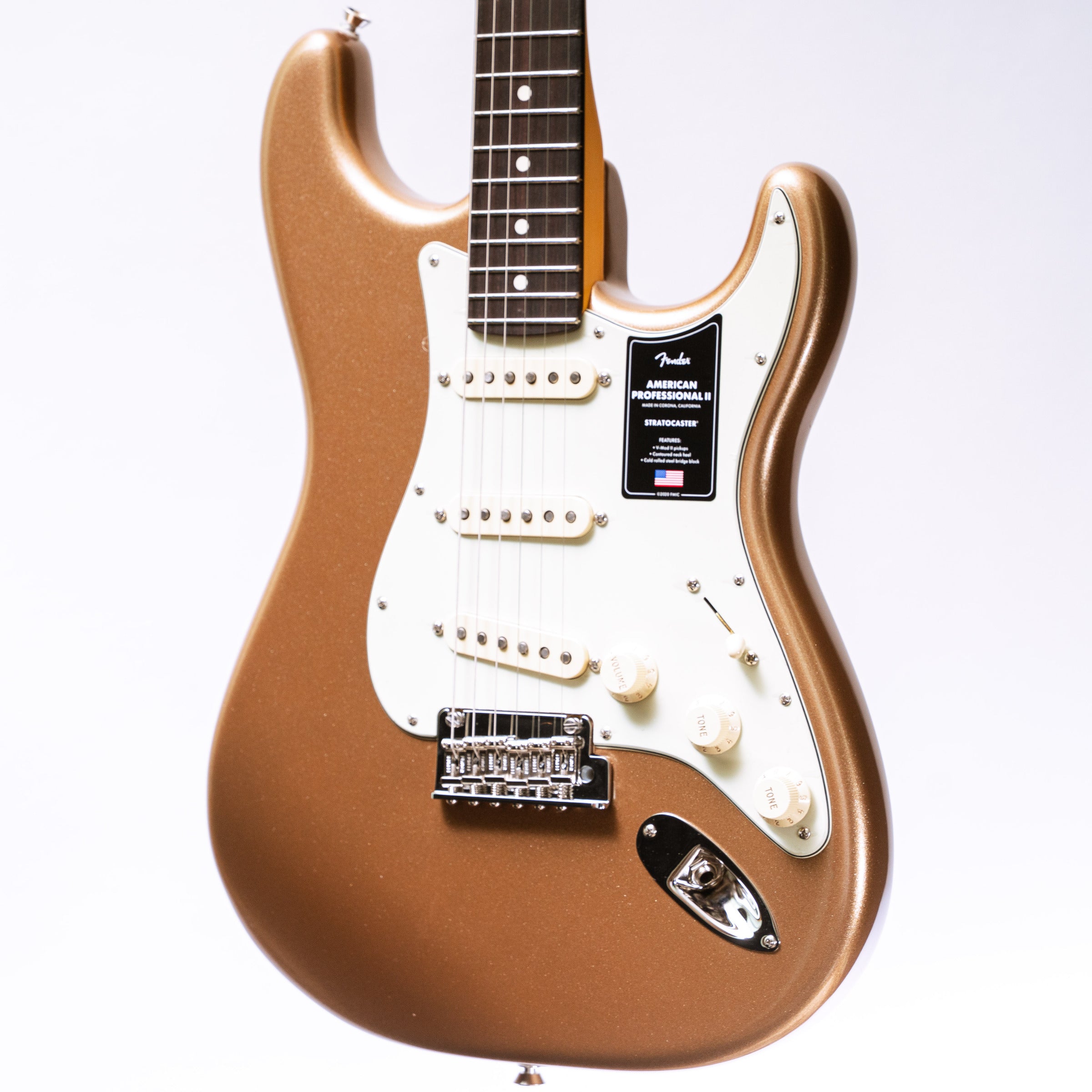 Fender LTD American Professional II Stratocaster in Firemist Gold Metallic
