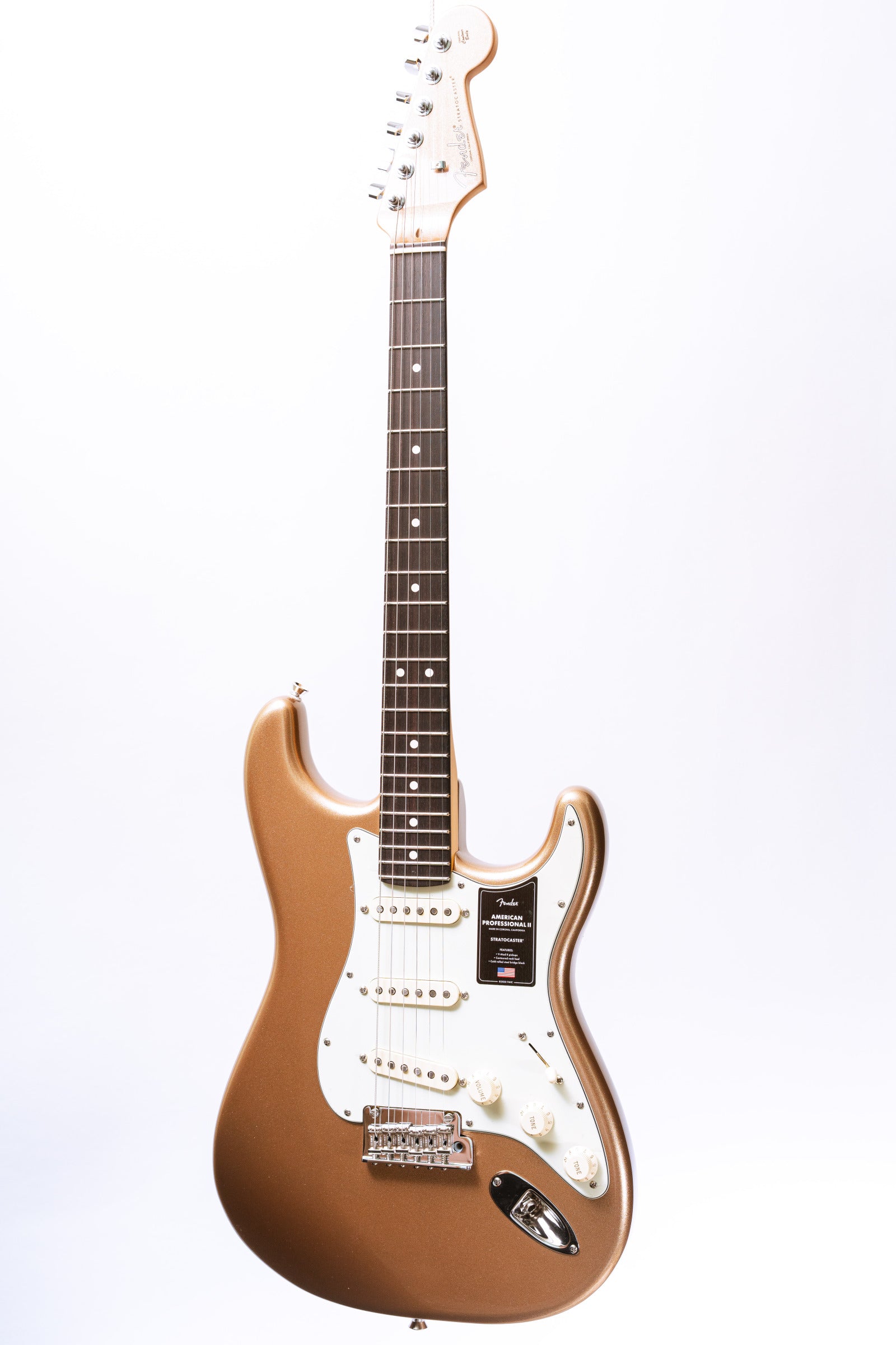 Fender LTD American Professional II Stratocaster in Firemist Gold Metallic