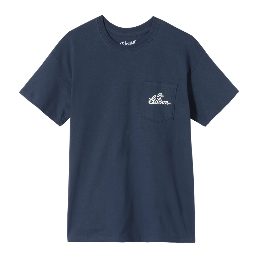 Gibson Premium Instruments Tee Navy Large