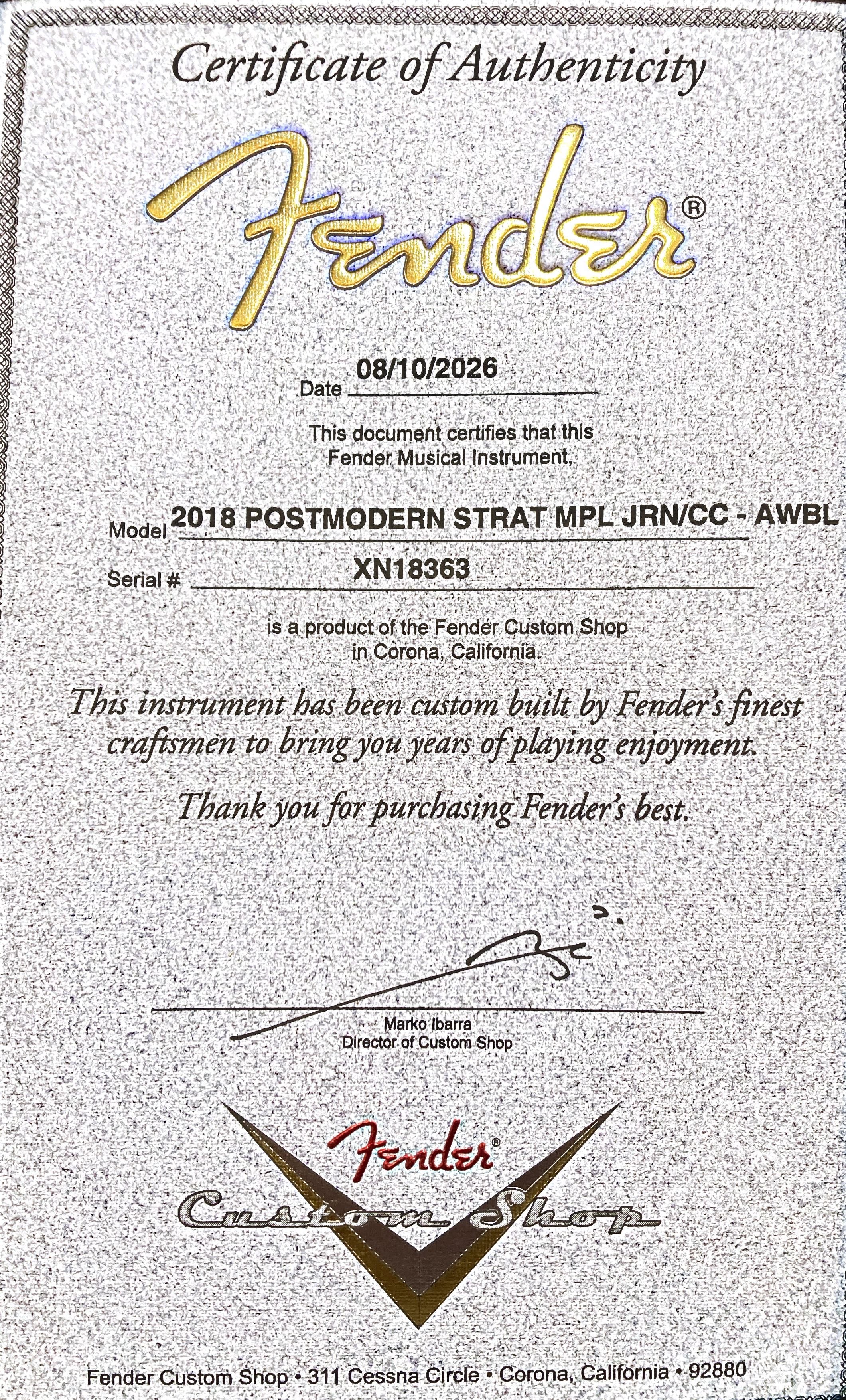 Fender Postmodern Stratocaster® - Maple Fingerboard - Journeyman Relic®