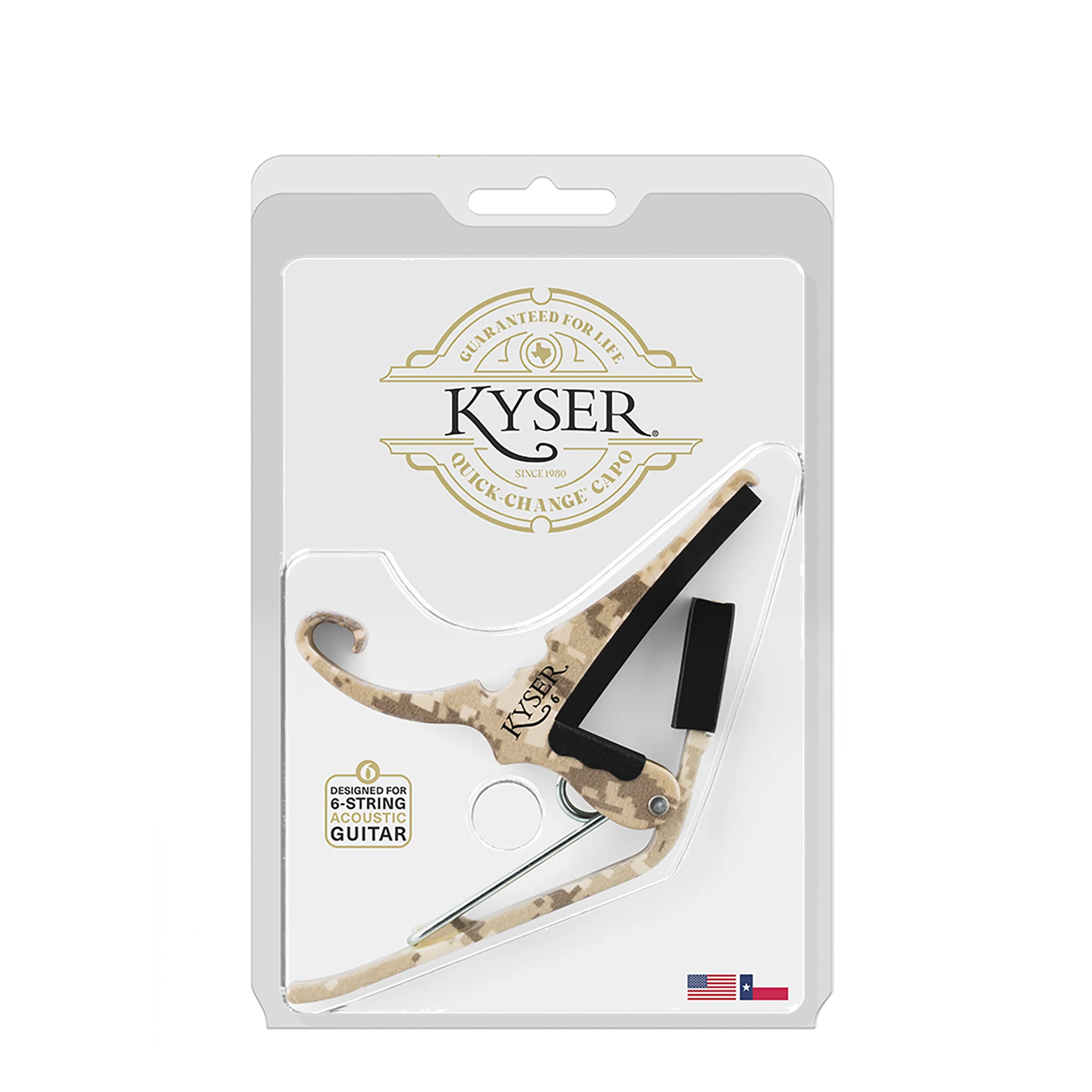 Kyser KG6G4V2A Quick-Change Acoustic Capo Camo
