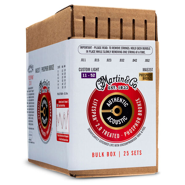 Martin Authentic Acoustic MA535T Bulk Box 25 Sets