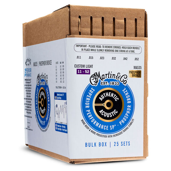 Martin Authentic Acoustic MA535 Bulk Box 25 Sets