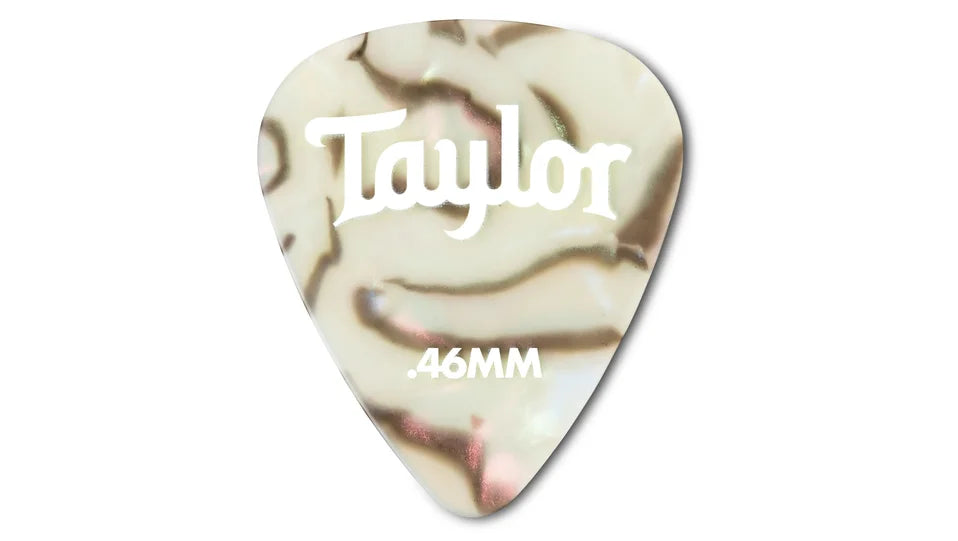 Taylor Premium Celluloid Picks (Abalone, .46mm, 12pk)