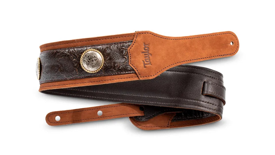 Taylor Grand Pacific 3" Leather Strap (Brown)