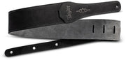 Taylor Gemstone 2.5" Sanded Leather Guitar Strap Black