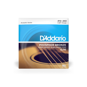 D'Addario EJ16 Phosphor Bronze Acoustic Guitar Strings Light 12-53