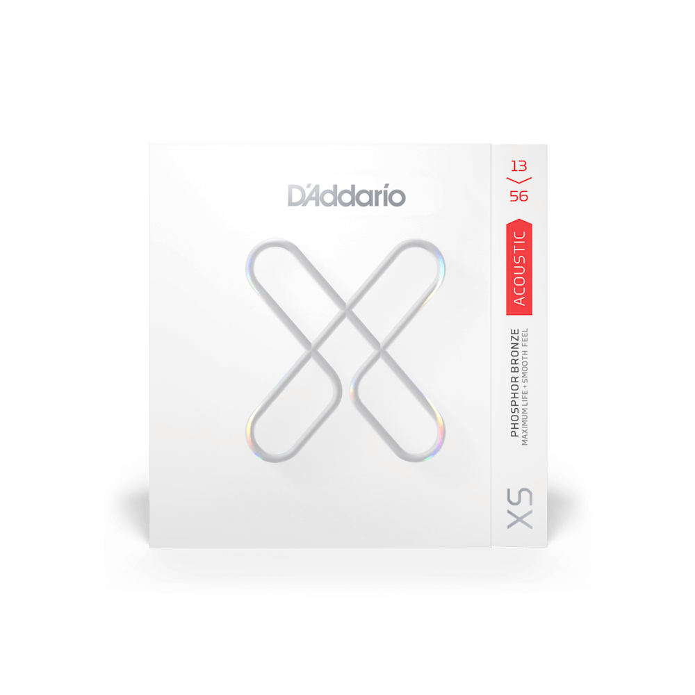 D'Addario 13-56 Medium XS Phosphor Bronze Coated Acoustic Guitar Strings