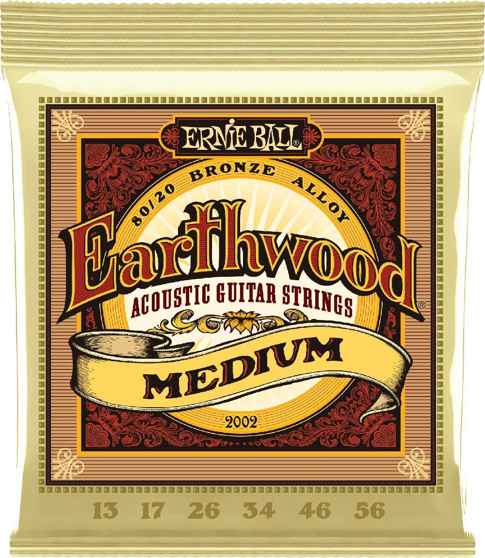 Medium Earthwood Phosphor Bronze Acoustic Guitar Strings 13-56 Gauge 2144